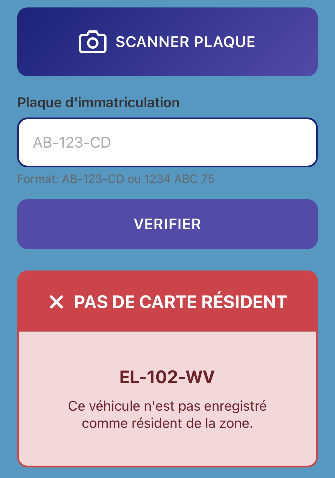 GestResid — ASVP Interface mobile